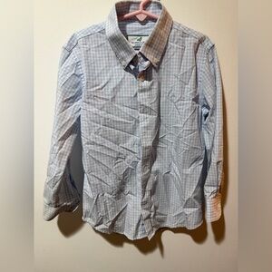 Wonder Nation Kids Blue Checkered Button Down Shirt